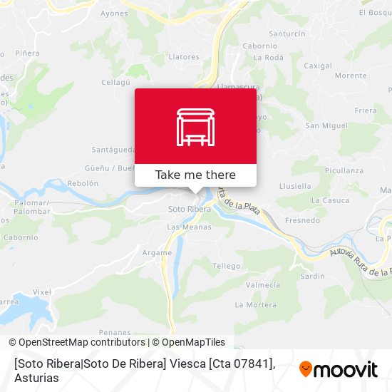 [Soto Ribera|Soto De Ribera]  Viesca [Cta 07841] map