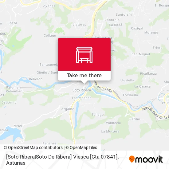 [Soto Ribera|Soto De Ribera]  Viesca [Cta 07841] map