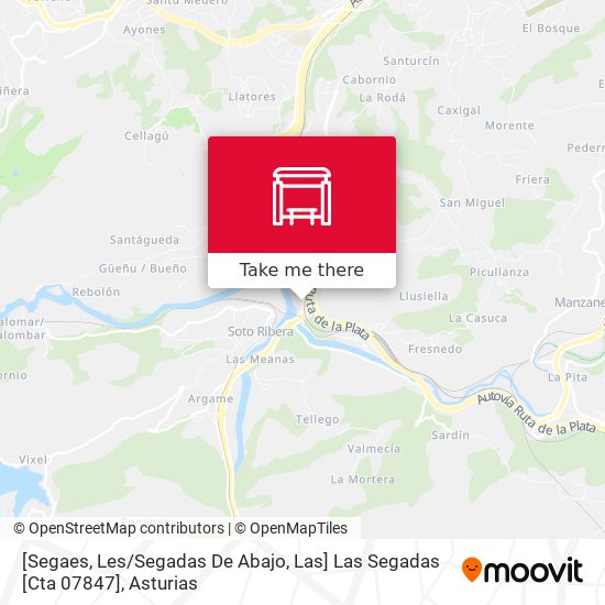 [Segaes, Les / Segadas De Abajo, Las]  Las Segadas [Cta 07847] map