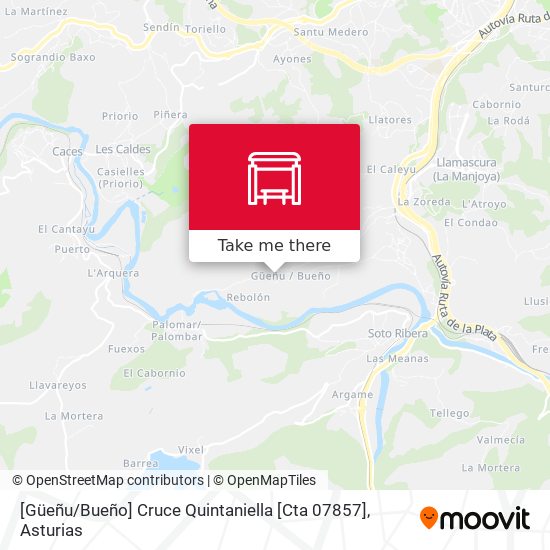 [Güeñu / Bueño]  Cruce Quintaniella [Cta 07857] map