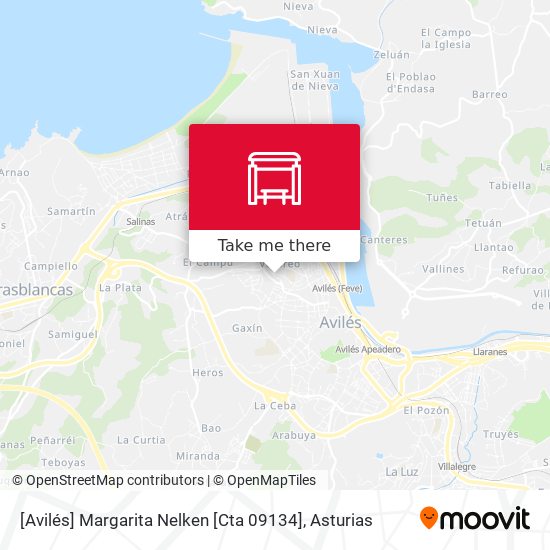 [Avilés]  Margarita Nelken [Cta 09134] map