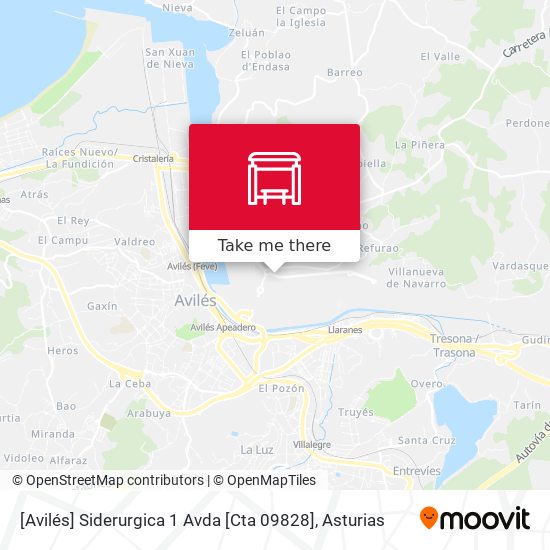 [Avilés]  Siderurgica 1 Avda [Cta 09828] map