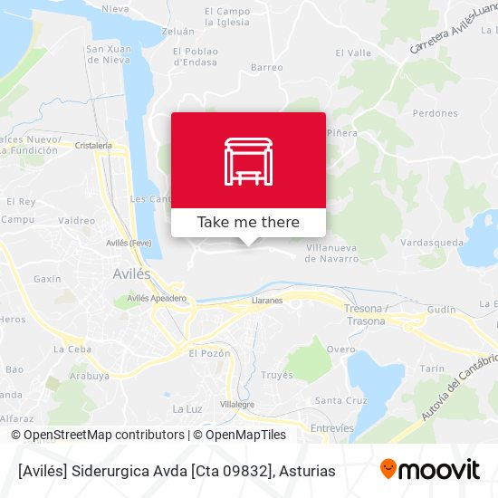 [Avilés]  Siderurgica Avda [Cta 09832] map