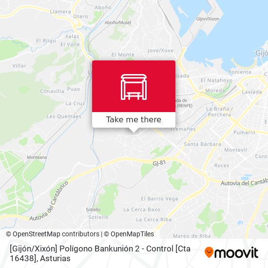 [Gijón / Xixón]  Polígono Bankunión 2 - Control [Cta 16438] map