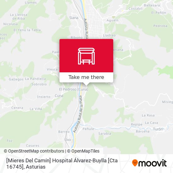 [Mieres Del Camín]  Hospital Álvarez-Buylla [Cta 16745] map