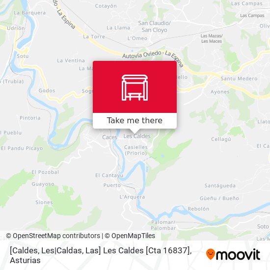 [Caldes, Les|Caldas, Las]  Les Caldes [Cta 16837] map
