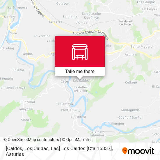 [Caldes, Les|Caldas, Las]  Les Caldes [Cta 16837] map