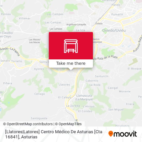 [Llatores|Latores]  Centro Médico De Asturias [Cta 16841] map