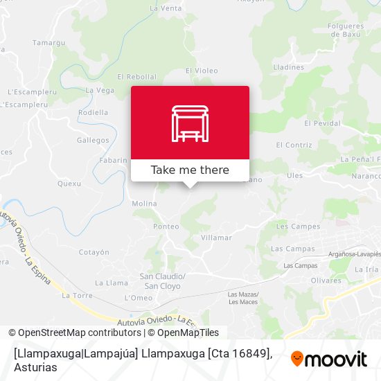 [Llampaxuga|Lampajúa]  Llampaxuga [Cta 16849] map