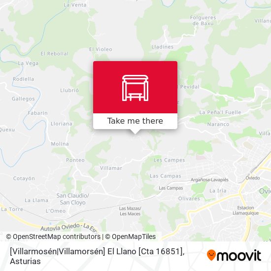 [Villarmosén|Villamorsén]  El Llano [Cta 16851] map