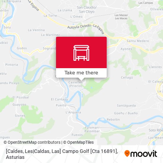 [Caldes, Les|Caldas, Las]  Campo Golf [Cta 16891] map