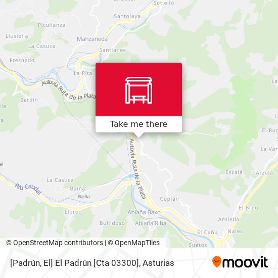 [Padrún, El]  El Padrún [Cta 03300] map