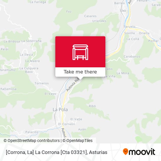 [Corrona, La]  La Corrona [Cta 03321] map