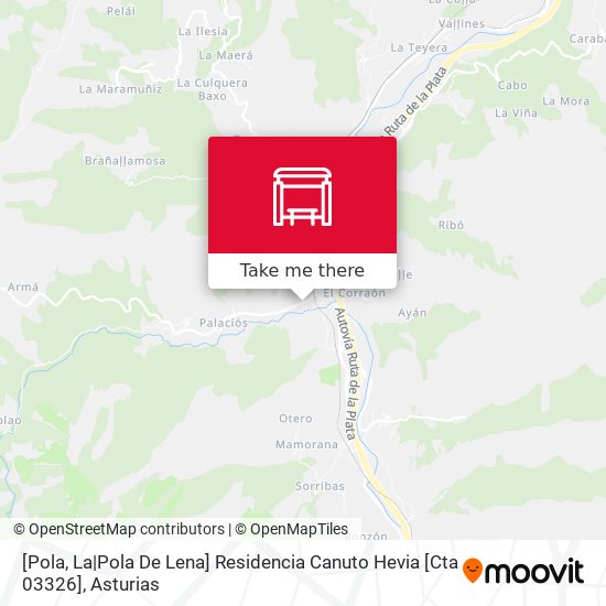 [Pola, La|Pola De Lena]  Residencia Canuto Hevia [Cta 03326] map