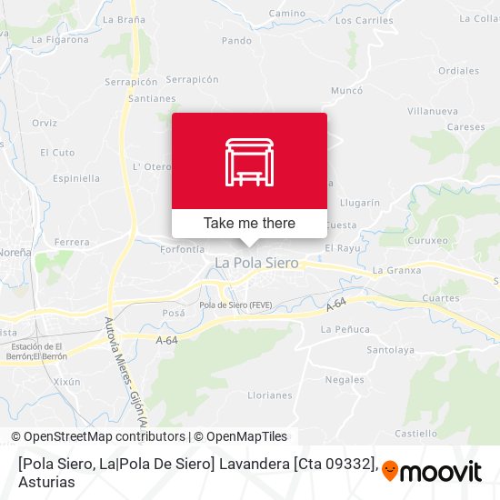 [Pola Siero, La|Pola De Siero]  Lavandera [Cta 09332] map