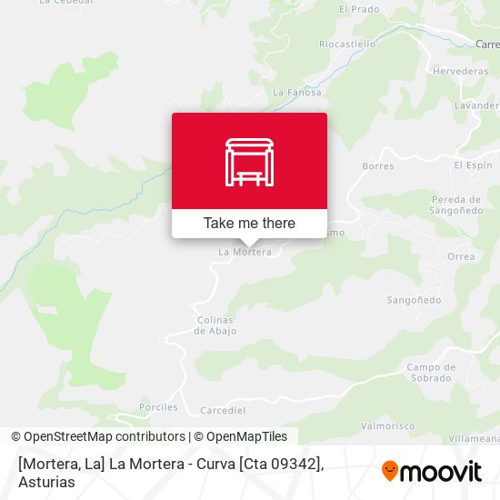[Mortera, La]  La Mortera - Curva [Cta 09342] map