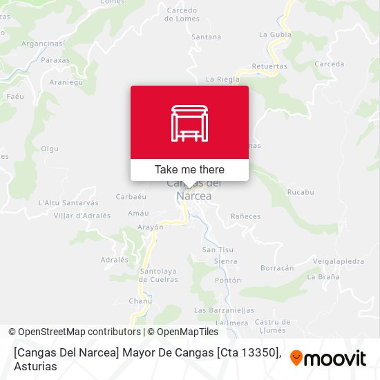 [Cangas Del Narcea]  Mayor De Cangas [Cta 13350] map