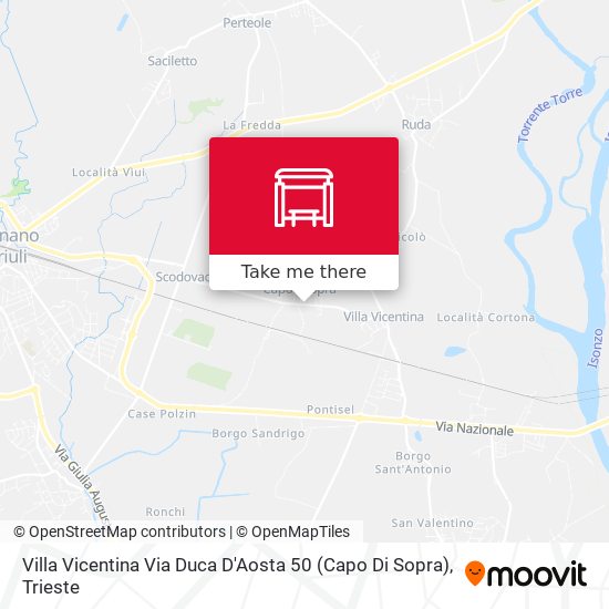 Villa Vicentina Via Duca D'Aosta 50 (Capo Di Sopra) map