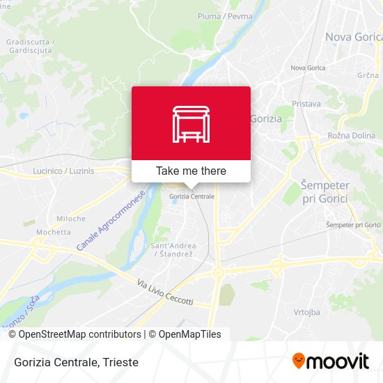 Gorizia Centrale map