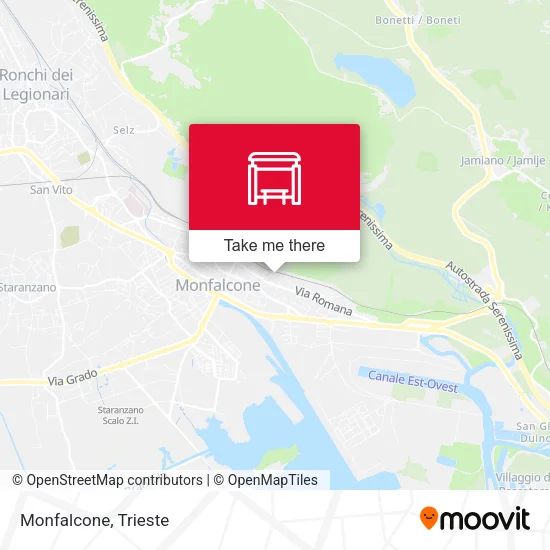 Monfalcone map