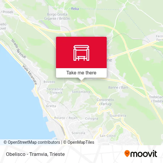 Obelisco - Tramvia map