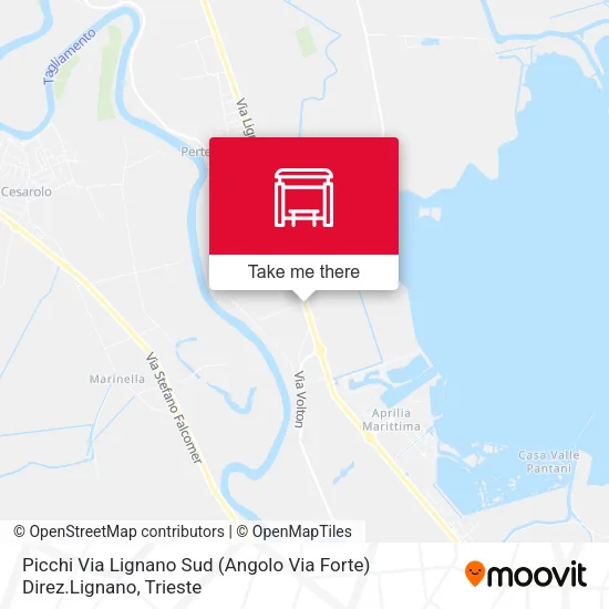 Picchi Via Lignano Sud (Angolo Via Forte) Direz.Lignano map