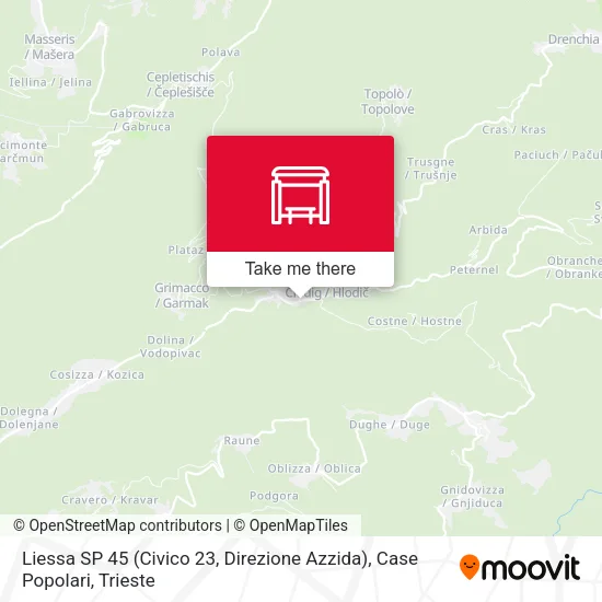 Liessa SP 45 (Civico 23, Direzione Azzida), Case Popolari map
