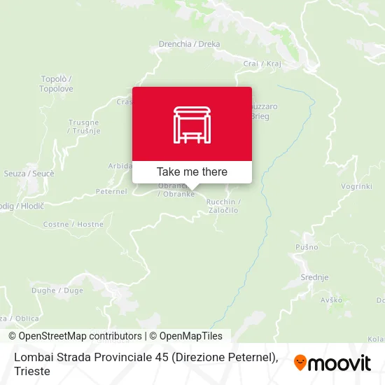 Lombai Strada Provinciale 45 (Direzione Peternel) map