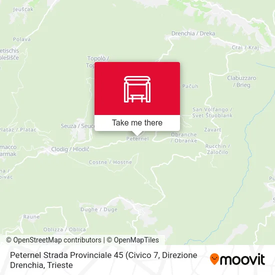 Peternel Strada Provinciale 45 map