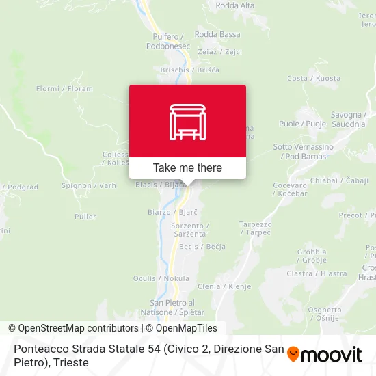 Ponteacco Strada Statale 54 (Civico 2, Direzione San Pietro) map