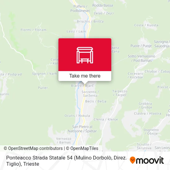 Ponteacco Strada Statale 54 (Mulino Dorbolò, Direz. Tiglio) map