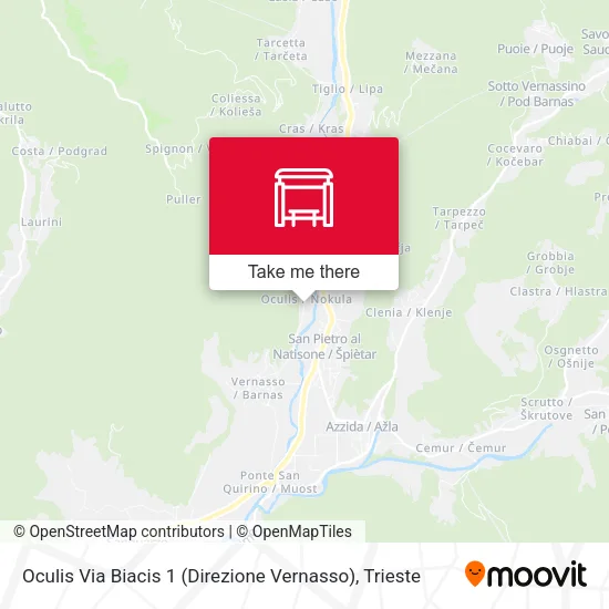 Oculis Via Biacis 1 (Direzione Vernasso) map