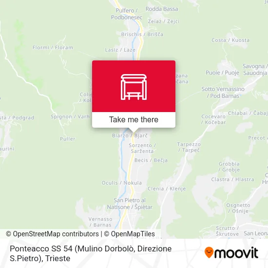 Ponteacco SS 54 (Mulino Dorbolò, Direzione S.Pietro) map