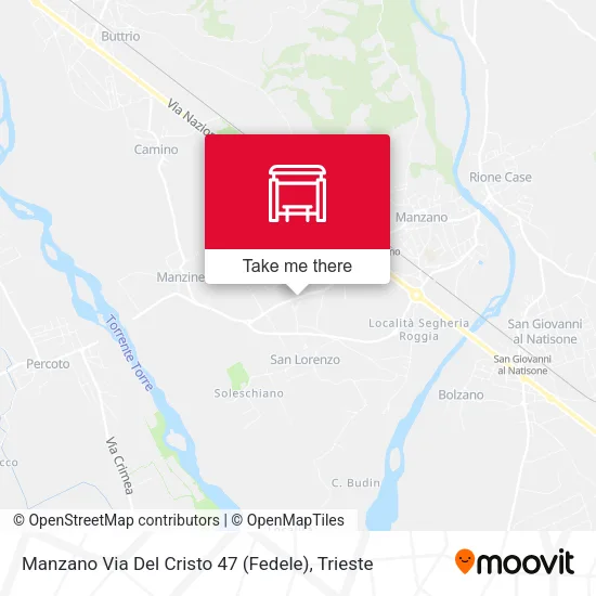Manzano Via Del Cristo 47 (Fedele) map