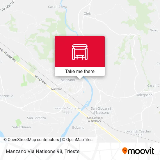 Manzano Via Natisone 98 map