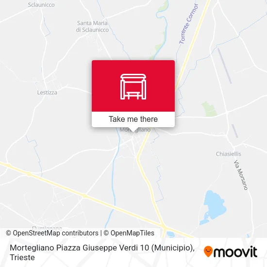 Mortegliano Piazza Giuseppe Verdi 10 (Municipio) map