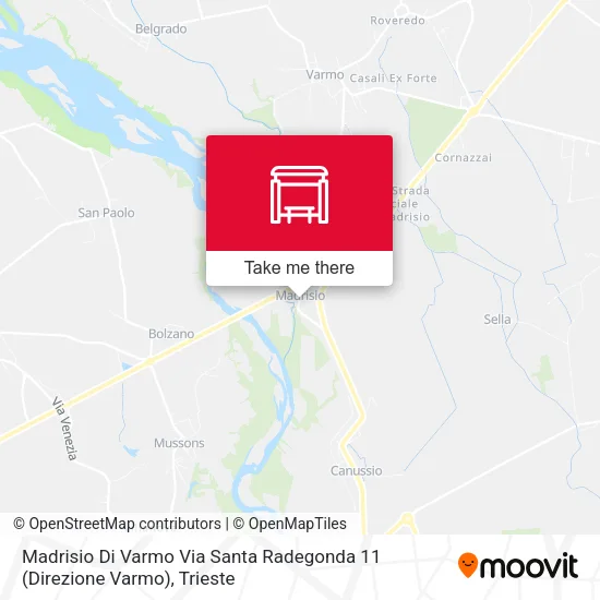 Madrisio Di Varmo Via Santa Radegonda 11 (Direzione Varmo) map