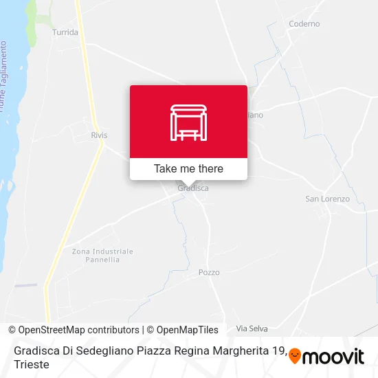 Gradisca Di Sedegliano  Piazza Regina Margherita 19 map