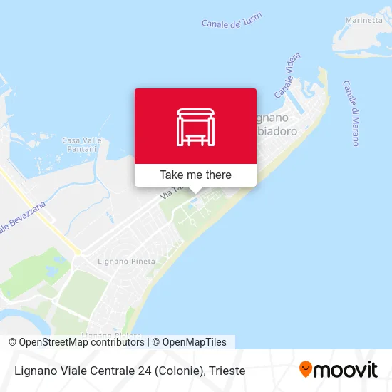 Lignano Viale Centrale 24 (Colonie) map