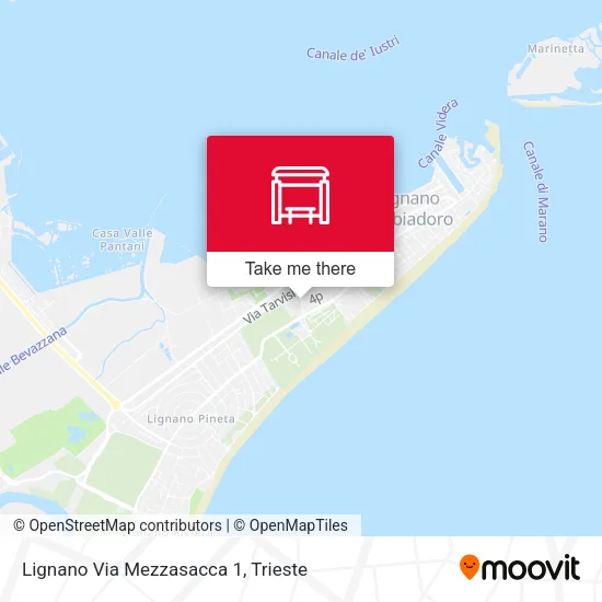 Lignano Via Mezzasacca 1 map