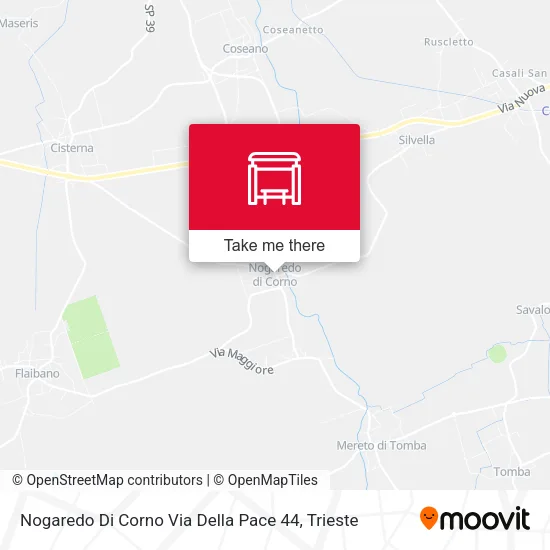 Nogaredo Di Corno Via Della Pace 44 map