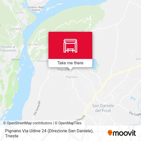 Pignano Via Udine 24 (Direzione San Daniele) map