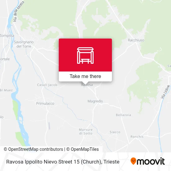Ravosa Ippolito Nievo Street 15 (Church) map