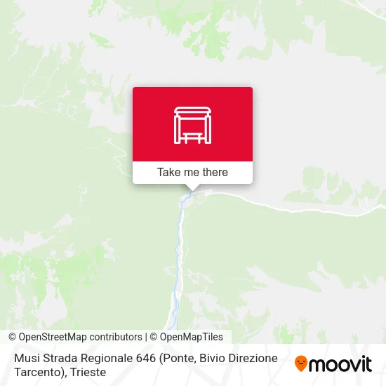 Musi Strada Regionale 646 (Ponte, Bivio Direzione Tarcento) map