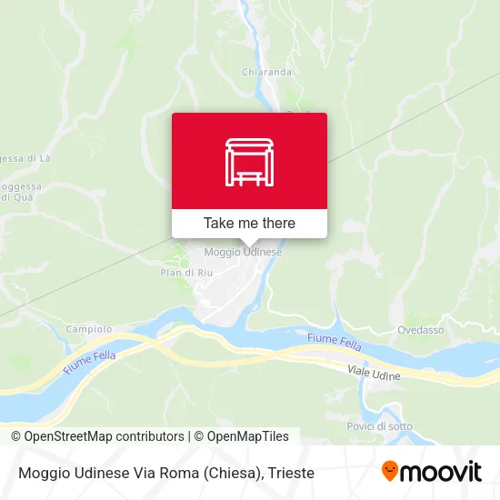 Moggio Udinese Via Roma (Chiesa) map