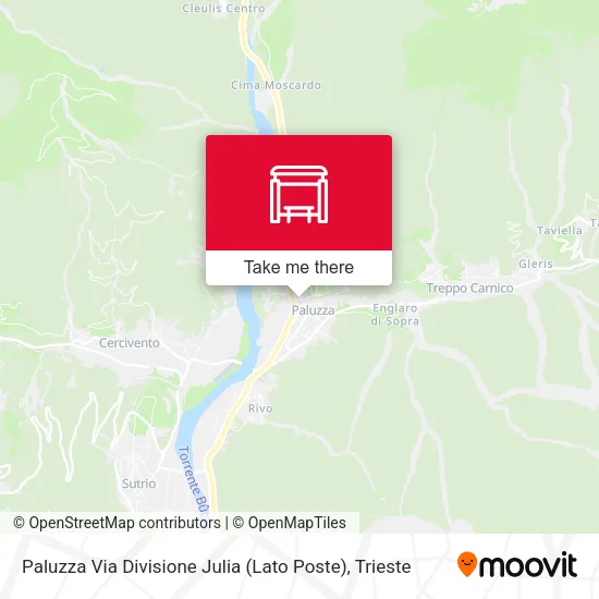 Paluzza Via Divisione Julia (Lato Poste) map