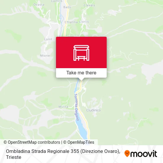 Ombladina Strada Regionale 355 (Direzione Ovaro) map