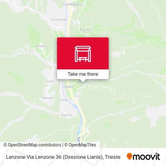 Lenzone Via Lenzone 36 (Direzione Liariis) map