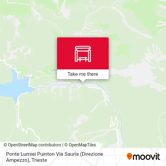 Ponte Lumiei Puinton Via Sauris (Direzione Ampezzo) map