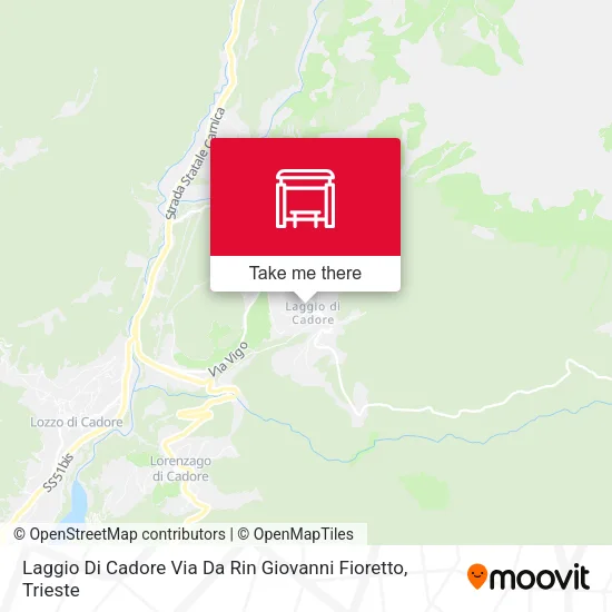 Laggio Di Cadore Via Da Rin Giovanni Fioretto map